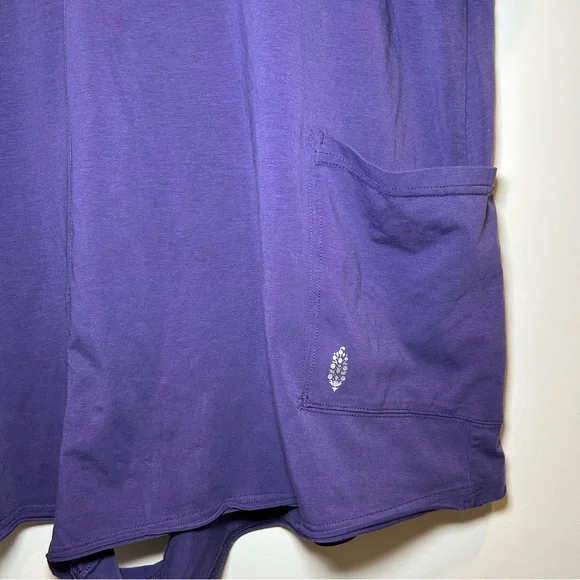 Free People Movement Hot Shot Tee Romper Purple Size Small - Picture 5 of 13